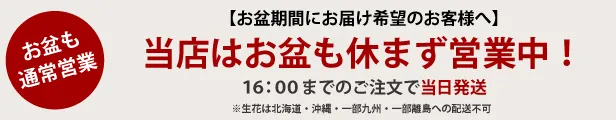 お盆も休まず営業