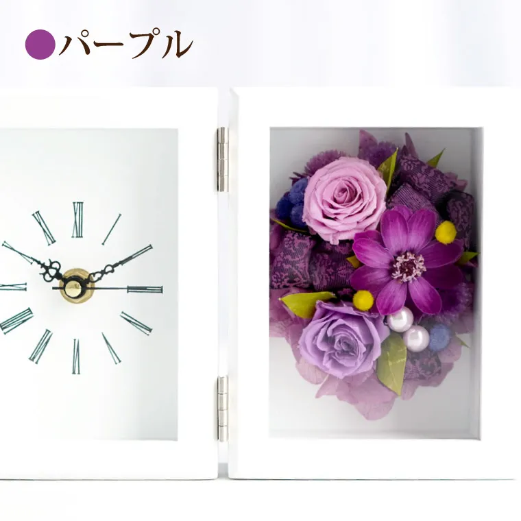 てまり花時計』 プリザーブドフラワー｜横浜花まりか フラワーギフト店