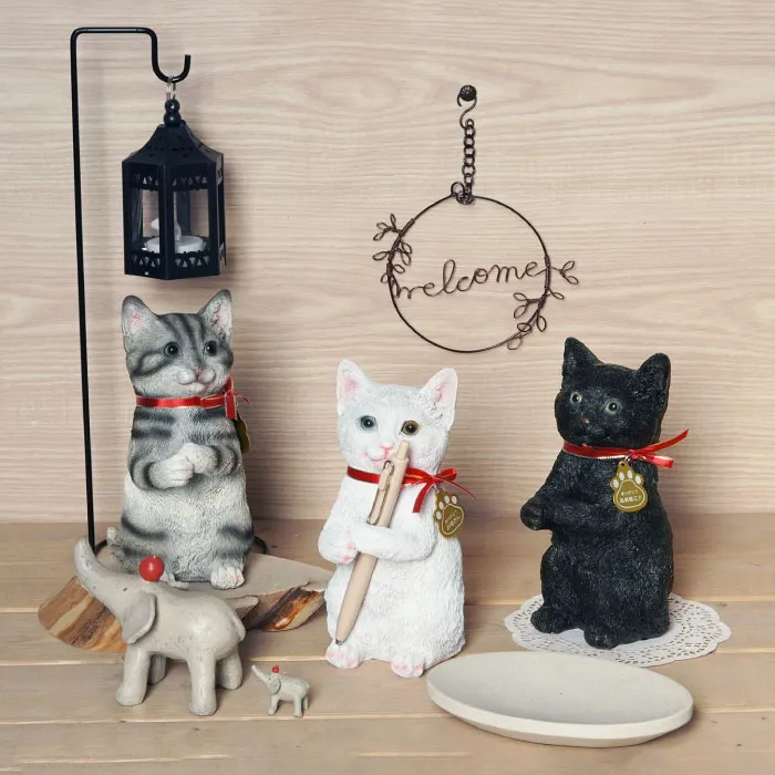 名入れ ねこのマスコット＆CT触媒ブーケセット アーティフィシャル