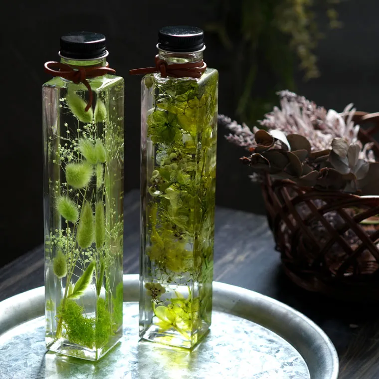 No.156  ハーバリウム　グリーン No.156 ハーバリウムグリーン