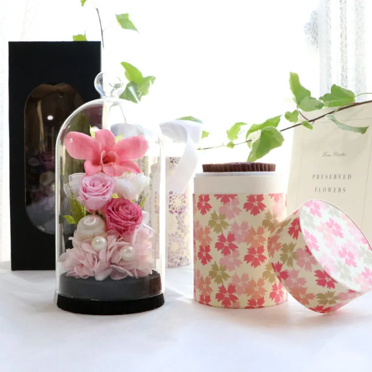 お供え花ドームとお線香セット』 プリザーブドフラワー | 横浜花まりか