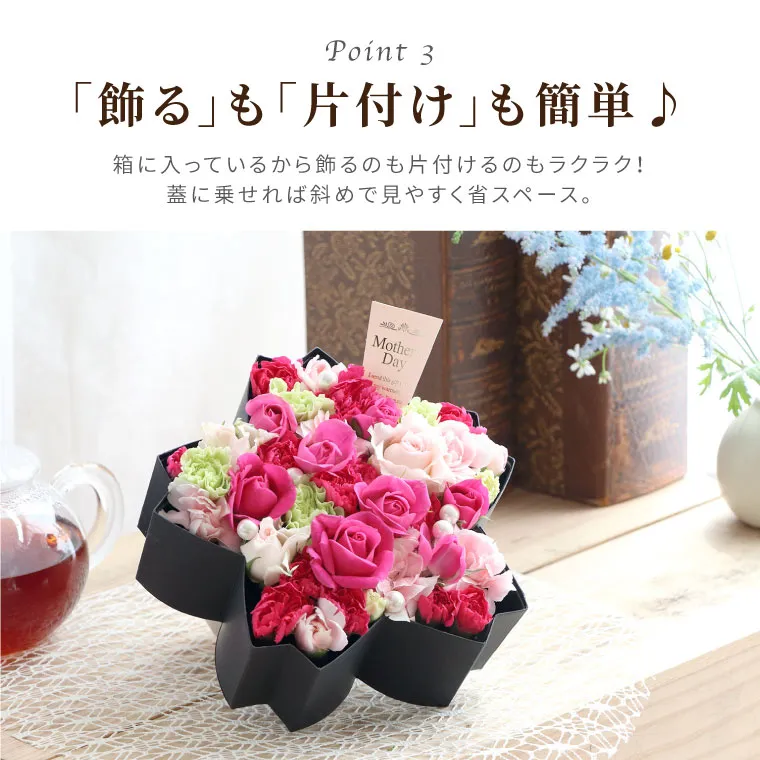 サプライズ ボックスフラワー Mサイズ』 生花｜横浜花まりか