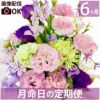 お花の定期便(月命日) 星コース6ヶ月 Mサイズ お供え 生花