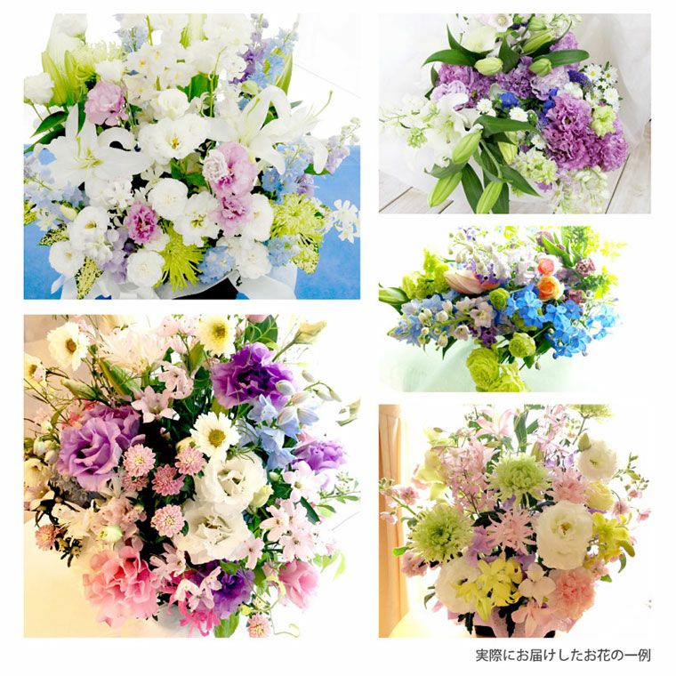 お花の定期便(月命日) 虹コース3ヶ月 Lサイズ お供え 生花