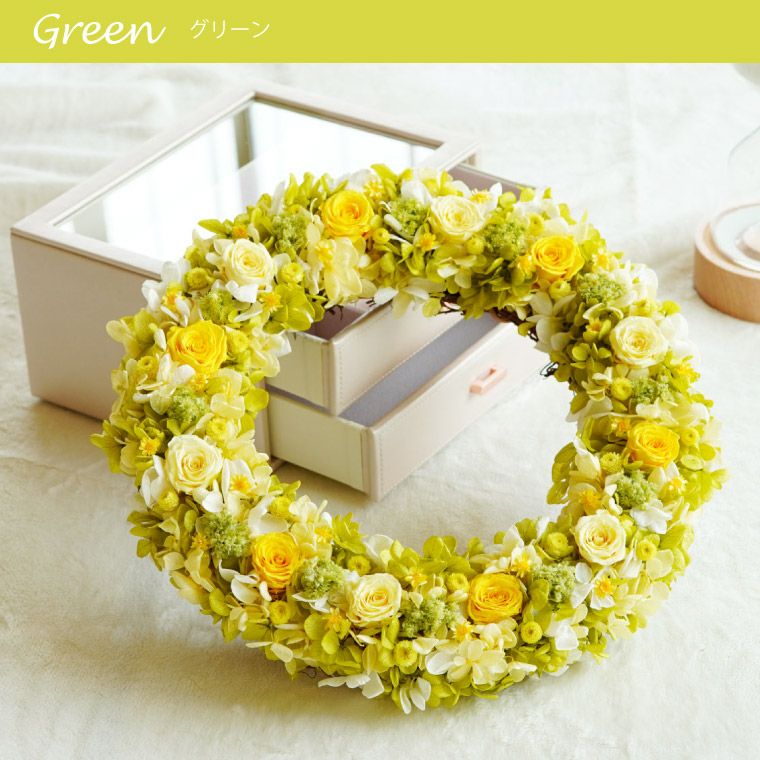 イモーテル スペシャルリース・28cm Lサイズ』 プリザーブドフラワー