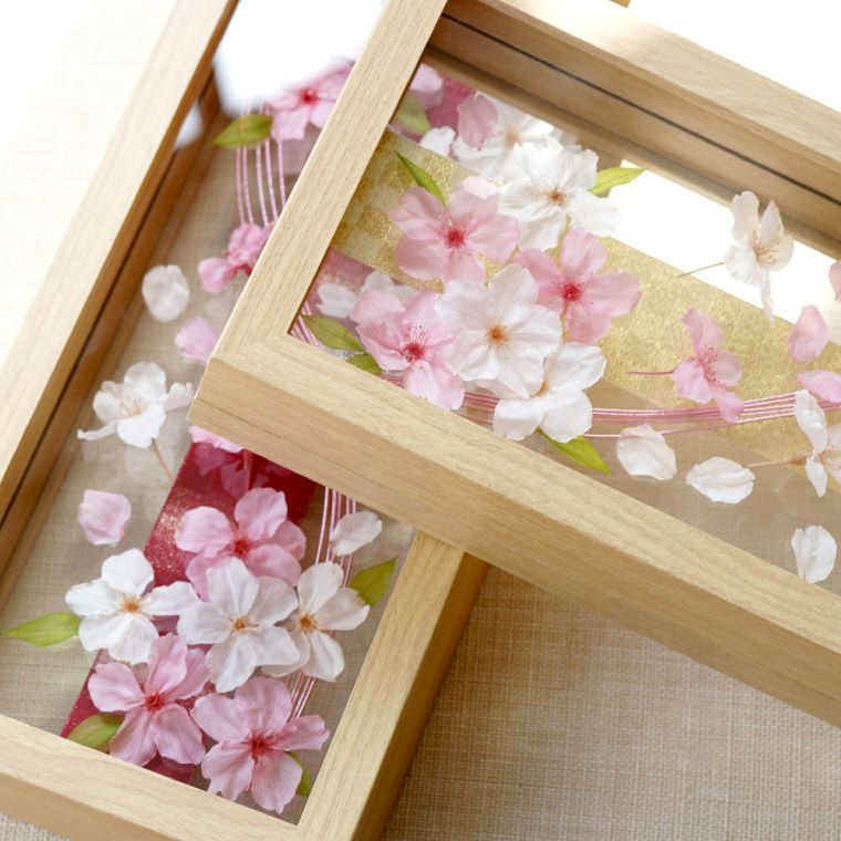 舞桜フレーム プリザーブドフラワー