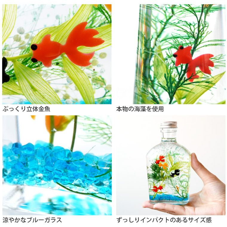 金魚ハーバリウム・Lサイズ』|横浜花まりか フラワーギフト店 金魚ハーバリウム・Lサイズ』|横浜花まりか フラワーギフト店
