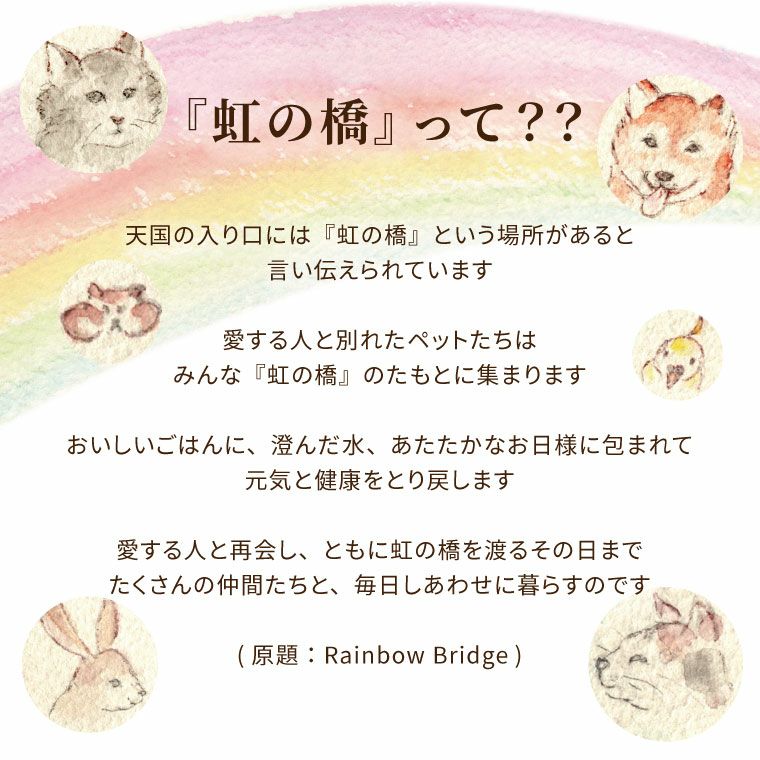 ペットちゃんの虹の橋 トゥインクル＆シャイニーセット お供え プリザーブドフラワー ハーバリウム