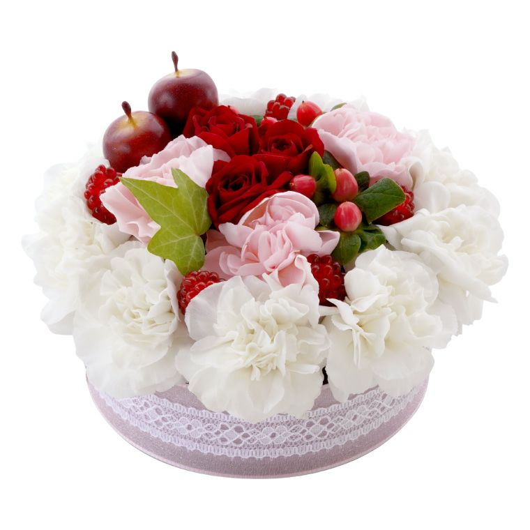 季節のガトーフルール・フラワーケーキ 生花