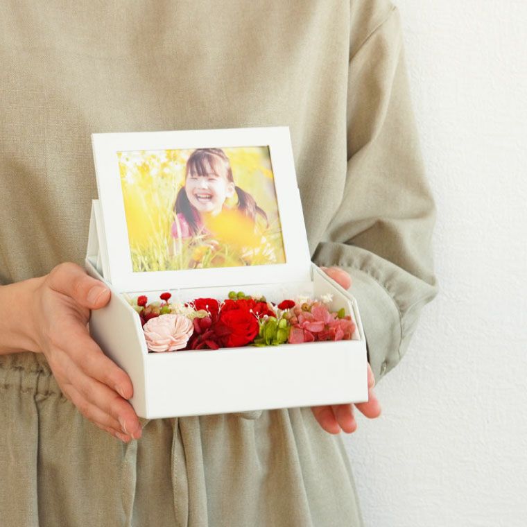 フォトボックス プリザーブドフラワー