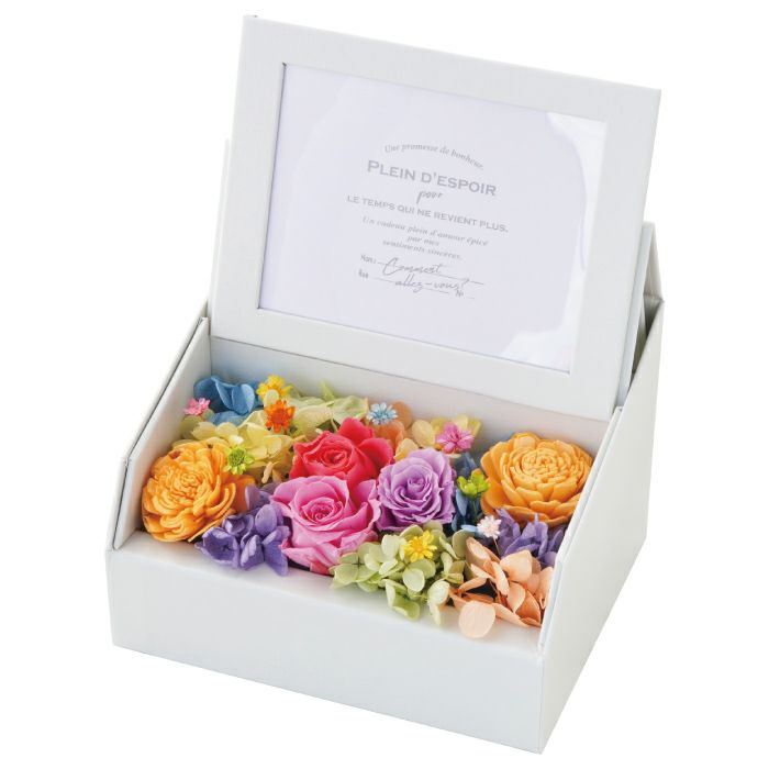 フォトボックス プリザーブドフラワー