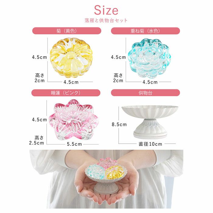 ペットちゃんのお供えクリスタルガラス