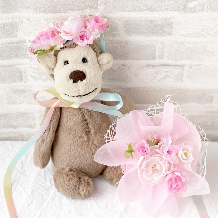 ジェリーキャットぬいぐるみとミニブーケ＆ヘッドドレス