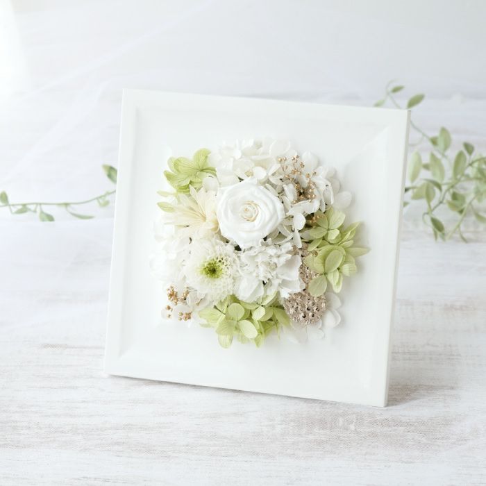 お悔やみフラワーボックス・パステル お供え プリザーブドフラワー