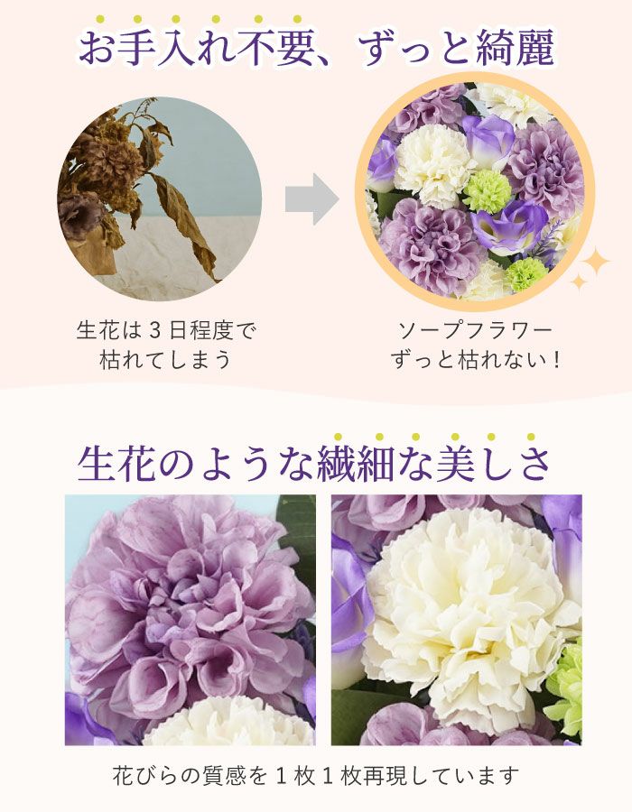 お供えソープフラワー