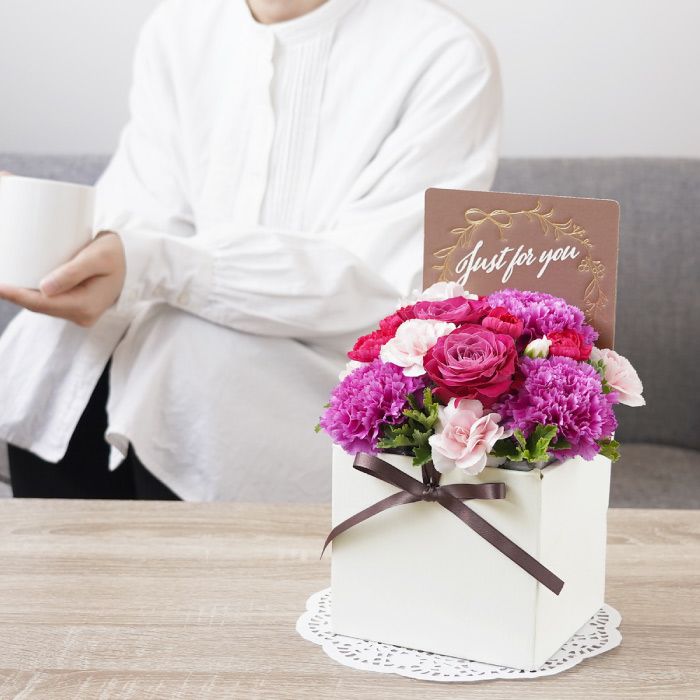 『キューブフラワーボックス』 生花